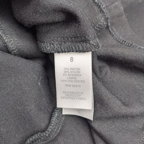 Bisou Bisou Classic Sheath Black Dress Sz 8 - Picture 6 of 9